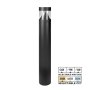 Black Round LED Bollard with Cone Reflector - Selectable Wattage 22W / 16W / 12W - Selectable CCT 5000K / 4000K / 3000K