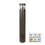 Bronze Round LED Bollard with Cone Reflector - Selectable Wattage 24W / 19W / 14W - Selectable CCT 3000K / 4000K / 5000K