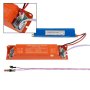 The emergency driver switches on automatically during a power outage to provide backup battery power directly to LED arrays.