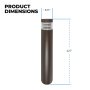 42.1&amp;quot; x 6.3&amp;quot; - Bronze powder coated aluminum housing and polycarbonate lens