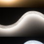 Bright LED Strip Lights - 16.4ft (5m) Quad Row LED Tape Light with 132 SMDs/ft. - High CRI - 1 Chip S: Shown On In Warm White (Top), Natural White (Center), And Cool White (Bottom).