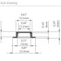 MICRO-NK Aluminum Channel - Recessed - For Strips Up To 11mm