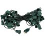 50&#039; C9 Christmas Light Stringer - 50 Sockets - Green Wire