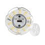 Use the switch at the top of the bulb to adjust the field-selectable CCT