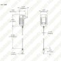 CPS-12V-18W Dimensional Drawing
