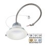 Lightolier 6 in. Commercial Downlight - Selectable Wattage - Selectable CCT - 80W Halogen Equivalent - Up to 1,500 Lumens - White Finish- 7W / 10W / 17W - 3000K / 3500K / 4000K