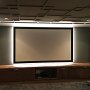 Natural White Illumination Behind Projector Screen