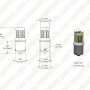 1156 CAN Bus LED Bulb - 30 SMD LED Tower - BA15S Base