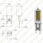 G9 LED Bulb - 25 Watt Equivalent - 120V AC - Bi-Pin LED Bulb - 240 Lumens