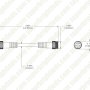 RGB+CCT Jumper Cable - 50mm - Female to Female Connector - STW Series Compatible - Waterproof