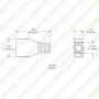 16mm Silicone Wiring End Cap for Strip Lights