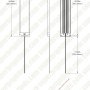 10&amp;quot; LED Under Cabinet Lighting Fixture w/ Touch Switch - 3W Linear LED Task Light - 250 Lumens - 12-24V - 4000K