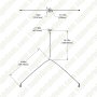 Hanging Kit for LED Panel Lights - Suspension Mount