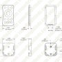 Waterproof 4 Channel Receiver with Tunable White RF Remote - 5 Amps/Channel
