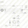 36W 4FT LED Washdown Light Fixture Tube - NSF Certified - Linkable - 5040 Lumens - 4000K / 5000K