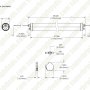 36W 4FT LED Washdown Light Fixture Tube - NSF Certified - Linkable - 5040 Lumens - 4000K / 5000K
