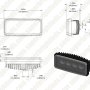 12W Heavy Duty High Powered Tractor LED Work Light - RE306510 Sealed Beam Replacement