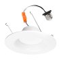 LED Recessed Lighting Kit for 5&amp;quot; to 6&amp;quot; Cans - Retrofit LED Downlight w/ Baffle Trim - 60 Watt Equivalent - Dimmable - 800 Lumens