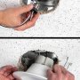 Fits in existing housing and standard cutouts. Base simply screws in the place of the previous bulb socket. Clips provide secure attachment to ceiling.