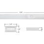 LED Cabinet Light - Handheld Detachable Linear Light - Rechargeable - Dim Settings - 200 Lumens - 3000K/4000K