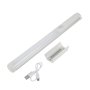 Included mounting clip has adhesive backing to attach to flat surfaces, and internal magnet to hold light bar in place.