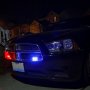 LED Hideaway Strobe Lights - Mini Emergency Vehicle LED Warning Lights w/ Built-In Controller - Surface or Flush Mount: Red/Blue Dual Color Strobes Installed