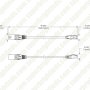 DMX3M-RJ45M-1M Dimensional Drawing