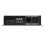 Equipped with XLR3 inputs/outputs and a digital display