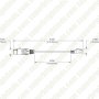 DMX5F-RJ45M-20CM Dimensional Drawing