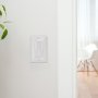                              3-Way Switch and Slide LED Dimmer Installed in Wall With white Faceplate
                           
                        