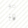 T3-1/4 LED Bulb - 12V - E10 Base - 150 Degree -3000K/6500K