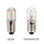 T3-1/4 LED Bulb - 12V - E10 Base - 360 Degree - 3000K/6500K