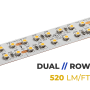 5m White LED Strip Light - Eco Series Tape Light - Dual Row - 24V - IP20