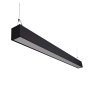 Euri Lighting EUD4-50W103sw-B - 50W LED Linear Fixture - Up / Down Light - Linkable - Selectable CCT - 6,500 Lumens - Black