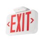 Top-mounted Red MaxLite Exit Light with emergency battery backup