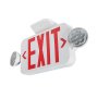 Side-mounted view of the MaxLite Combination Emergency Exit Light with Emergency Battery Backup