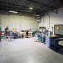 200 Watt LED Explosion Proof Light for Class 1 Division 2 Hazardous Locations - 16,200 Lumens: Installed in Work Shop Showing Light Output