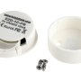 Mini RF Single Color Push Button LED Dimmer Switch w/ Magnetic Base for EZ Dimmer Controller: Slide Off Base to Access Battery &amp; Screw Holes. 