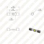6612F LED Bulb - 1 SMD LED Fuse Lamp - 30mm