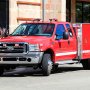 Emergency LED Light Bar - 360 Degree Strobing LED Mini Light Bar: Installed on Fire Truck