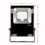 10W Smart LED Flood Light Fixture - MiLight / MiBoxer RGB+Tunable White - 12V - Up To 1,000 Lumens
