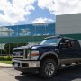 50&amp;quot; Off Road Curved LED Light Bar - 288W:  Installed On Top Of F250 With Mounting Brackets (Sold Separately)