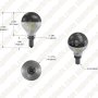 LED Filament Bulb - Silver Tipped G14 Candelabra LED Bulb w/ Filament LED - Dimmable