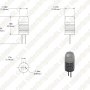 Cool White 1HP-LED G4 Lamp
