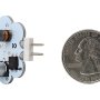 G4 LED Bulb - 35 Watt Equivalent - Bi-Pin LED Disc - 340 Lumens: Back View With Quarter Size Comparison