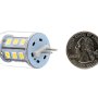 G4 LED Bulb - 35 Watt Equivalent - Bi-Pin LED Bulb - 320 Lumens: Back View With Quarter Comparison