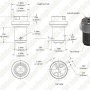 G4/MR16/MR11 to BA15 Base Adapter