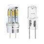 G8 LED Bulb, 36 High Power LEDs: Profile View and Comparison To Halogen Bulb