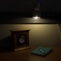 G8 LED Bulb - 25 Watt Equivalent - Bi-Pin LED Bulb - 211 Lumens; Inside Desk Lamp Fixture Illuminating Book And Clock