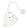 10&amp;quot; White Gooseneck LED Sign Light - Angled Shade - Swivel Head - 20W - 2400 Lumens - 4000K